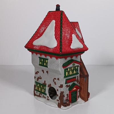 LOT 118: Dept 56 Greenhouse, Physician, Glacier Gazette, North Pole Dolls & Jack in the Box Plant No. 2