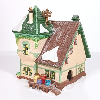 LOT 118: Dept 56 Greenhouse, Physician, Glacier Gazette, North Pole Dolls & Jack in the Box Plant No. 2
