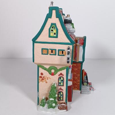 LOT 118: Dept 56 Greenhouse, Physician, Glacier Gazette, North Pole Dolls & Jack in the Box Plant No. 2