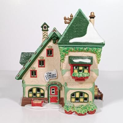 LOT 118: Dept 56 Greenhouse, Physician, Glacier Gazette, North Pole Dolls & Jack in the Box Plant No. 2