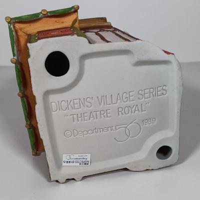 LOT 119: Dept 56 Theatre Royal, Coffee House, Wool Shop, By the Pond & Mutton and Ham