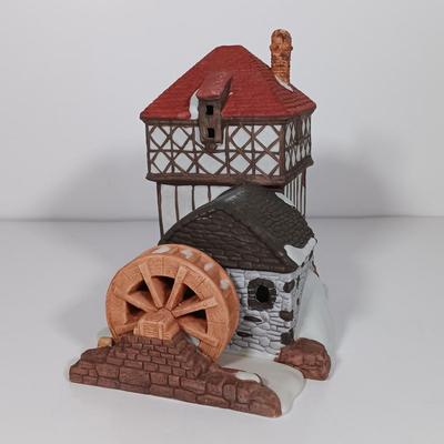 LOT 119: Dept 56 Theatre Royal, Coffee House, Wool Shop, By the Pond & Mutton and Ham