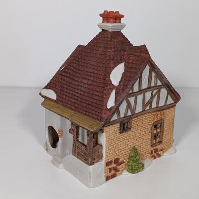 LOT 119: Dept 56 Theatre Royal, Coffee House, Wool Shop, By the Pond & Mutton and Ham