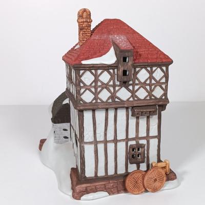 LOT 119: Dept 56 Theatre Royal, Coffee House, Wool Shop, By the Pond & Mutton and Ham