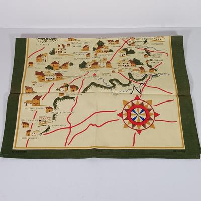 LOT 126: Princess Diana Marriage Plate, UK Themed Dish Towels, Trade Continental Hand Wrought Aluminum & More