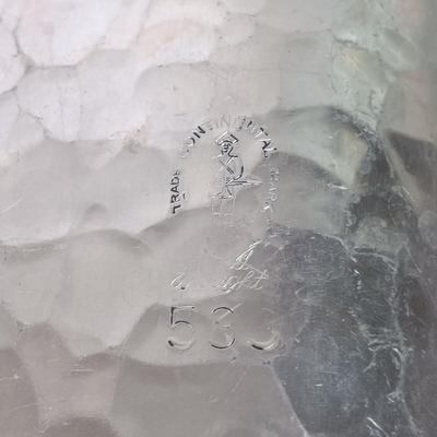 LOT 126: Princess Diana Marriage Plate, UK Themed Dish Towels, Trade Continental Hand Wrought Aluminum & More