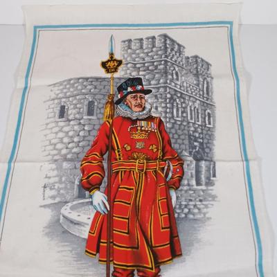 LOT 126: Princess Diana Marriage Plate, UK Themed Dish Towels, Trade Continental Hand Wrought Aluminum & More