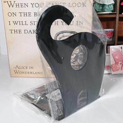 LOT 127: Hallmark Alice in Wonderland Miniatures, Owlcrate Exclusive Tote Bag, Wall Art & More