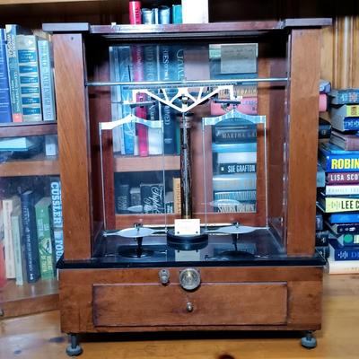 LOT 128: Antique Voland & Sons Analytical Balance Scale