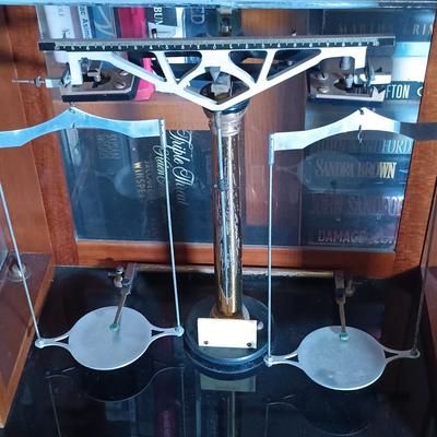 LOT 128: Antique Voland & Sons Analytical Balance Scale