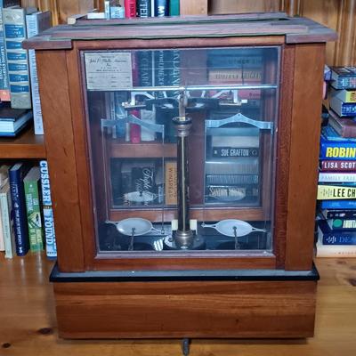 LOT 128: Antique Voland & Sons Analytical Balance Scale