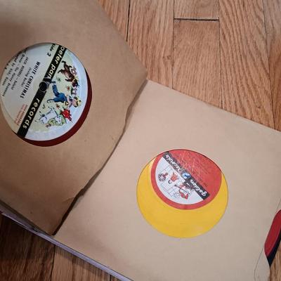 LOT 129: Tune Tote Case with 45s and a Collection of Vintage Records