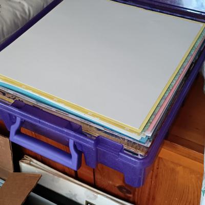 LOT 133: Large Collection of Crafting Supplies - Scrapbooking, Photo Albums, Embroidery & More