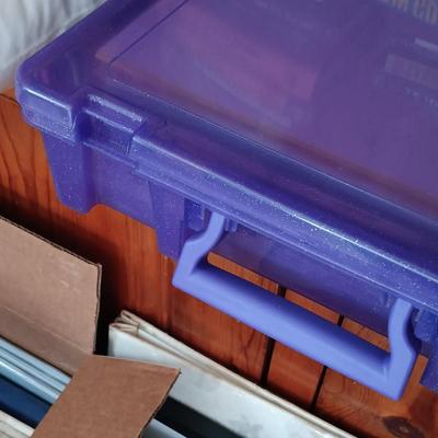 LOT 133: Large Collection of Crafting Supplies - Scrapbooking, Photo Albums, Embroidery & More