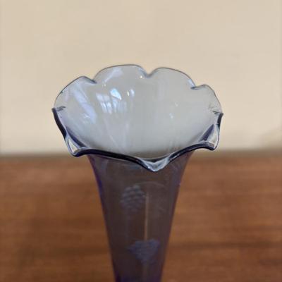 LOT 136: Vintage Cobalt Blue Vase, Lenox Elephant Trinket Boxes, Floral Wall Picture Frames