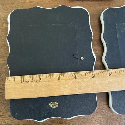 LOT 136: Vintage Cobalt Blue Vase, Lenox Elephant Trinket Boxes, Floral Wall Picture Frames