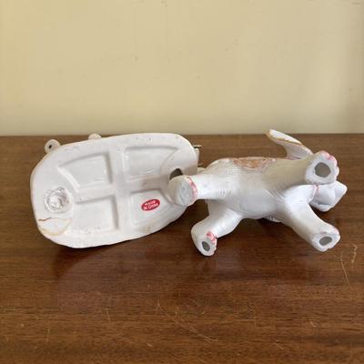 LOT 136: Vintage Cobalt Blue Vase, Lenox Elephant Trinket Boxes, Floral Wall Picture Frames