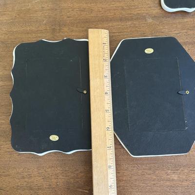 LOT 136: Vintage Cobalt Blue Vase, Lenox Elephant Trinket Boxes, Floral Wall Picture Frames