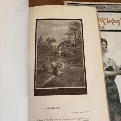 LOT 139: Vintage Manicuring Tools w/Mother of Pearl Handles, the Burr McIntosh Monthly, Postcards, Macy's Ladies Hat & More