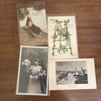 LOT 139: Vintage Manicuring Tools w/Mother of Pearl Handles, the Burr McIntosh Monthly, Postcards, Macy's Ladies Hat & More