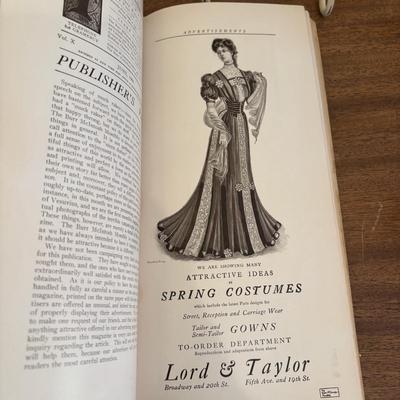 LOT 139: Vintage Manicuring Tools w/Mother of Pearl Handles, the Burr McIntosh Monthly, Postcards, Macy's Ladies Hat & More