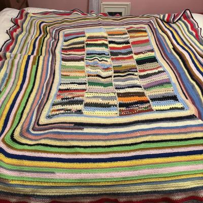 LOT 141: Collection of 6 Handmade Afghans