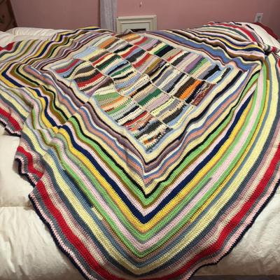 LOT 141: Collection of 6 Handmade Afghans