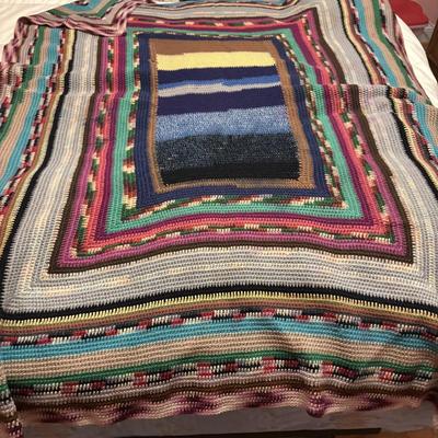 LOT 141: Collection of 6 Handmade Afghans