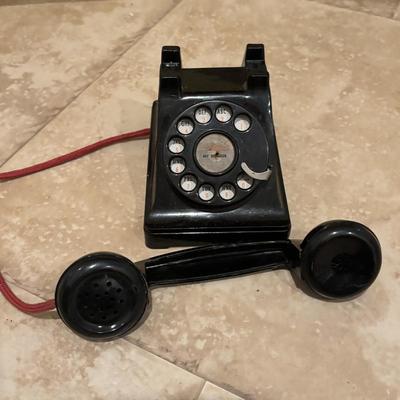 LOT 142: Vintage Wooden Childs Ironing Table, Reliable Toy Co, Telephone, Vintage Universal Electric Iron, Kindness & Purpose Print...