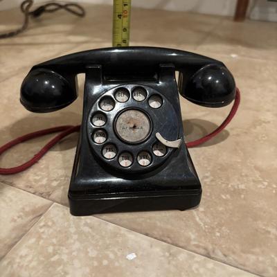 LOT 142: Vintage Wooden Childs Ironing Table, Reliable Toy Co, Telephone, Vintage Universal Electric Iron, Kindness & Purpose Print...