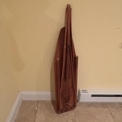 LOT 142: Vintage Wooden Childs Ironing Table, Reliable Toy Co, Telephone, Vintage Universal Electric Iron, Kindness & Purpose Print...