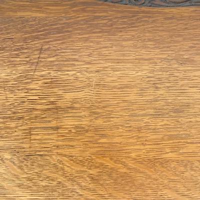 LOT 178: Vintage Carved Wood Cork Screw Twisted Spindle Side Table