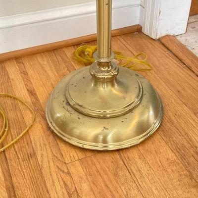 LOT 180: Pair of Brass Lamps - Floor and Table Styles