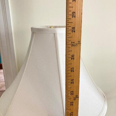 LOT 180: Pair of Brass Lamps - Floor and Table Styles