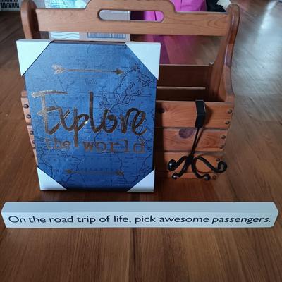 LOT 193: Home Decor Collection - Kate Spade Writing Set, William Sonoma Throw Pillows, Photo Albums & More