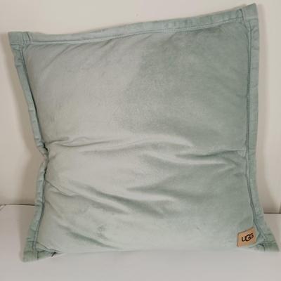 LOT 194: Set of (2) Ugg Light Green Micro Plush Pillows