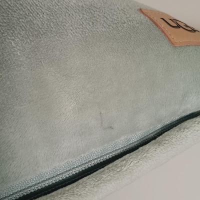 LOT 194: Set of (2) Ugg Light Green Micro Plush Pillows