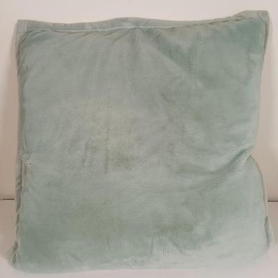 LOT 194: Set of (2) Ugg Light Green Micro Plush Pillows