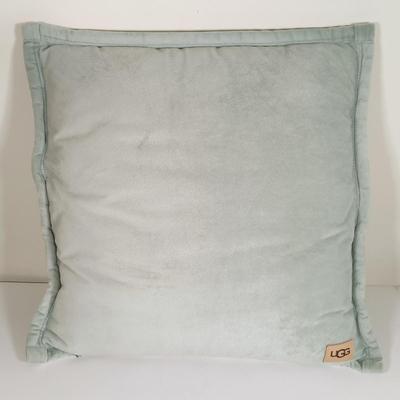 LOT 194: Set of (2) Ugg Light Green Micro Plush Pillows