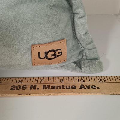 LOT 194: Set of (2) Ugg Light Green Micro Plush Pillows