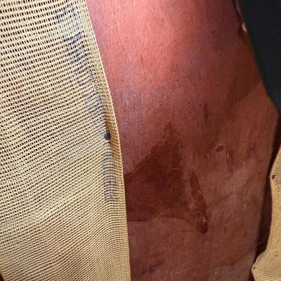 RARE Victorian Metal Cast Claw Glass Ball Bench with NeedlePoint Cushion