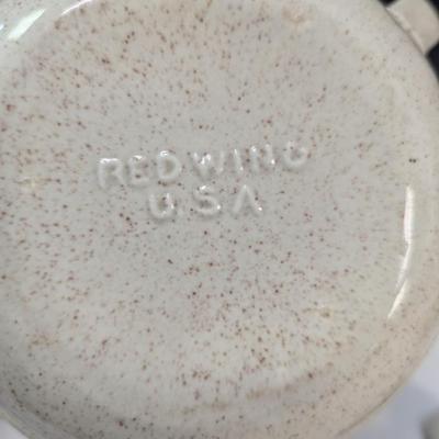 Vintage Red Wing's Bob White Quail Pattern Teapot & Casserole Dishes