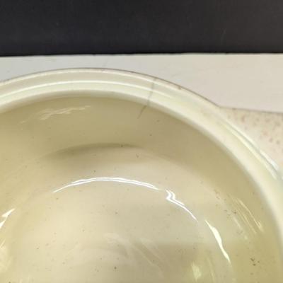 Vintage Red Wing's Bob White Quail Pattern Teapot & Casserole Dishes