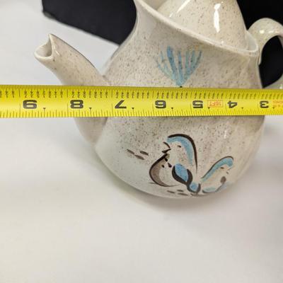 Vintage Red Wing's Bob White Quail Pattern Teapot & Casserole Dishes