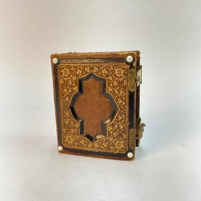 229 Antique Photo Album WIth Many Sepia Photographic Portraits