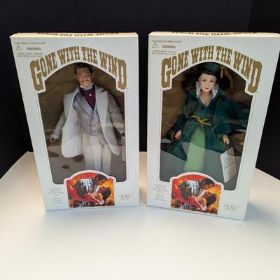 World Doll Gone With The Wind Rhett Butler & Scarlett O'Hara