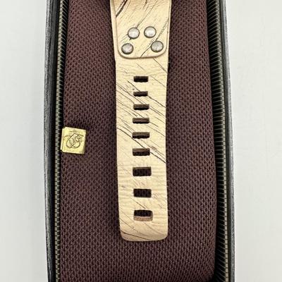 Mistura Handmade Wooden Wristwatch with Cream Leather Band