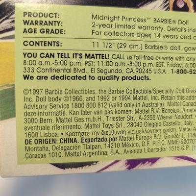 Crystal Splendor & Midnight Princess Barbies