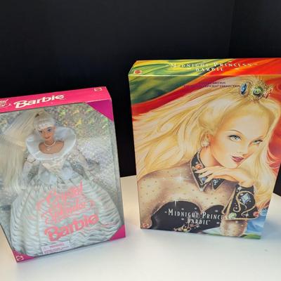 Crystal Splendor & Midnight Princess Barbies