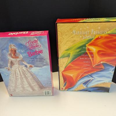 Crystal Splendor & Midnight Princess Barbies